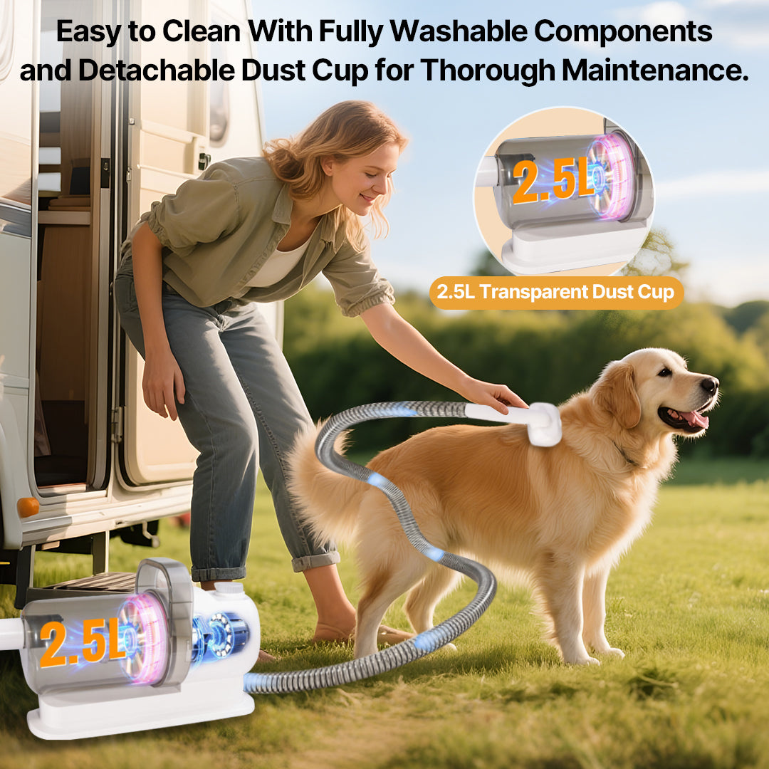 12000Pa Suction & QUIETCARE™ TECHNOLOGY Pet Grooming Clipper