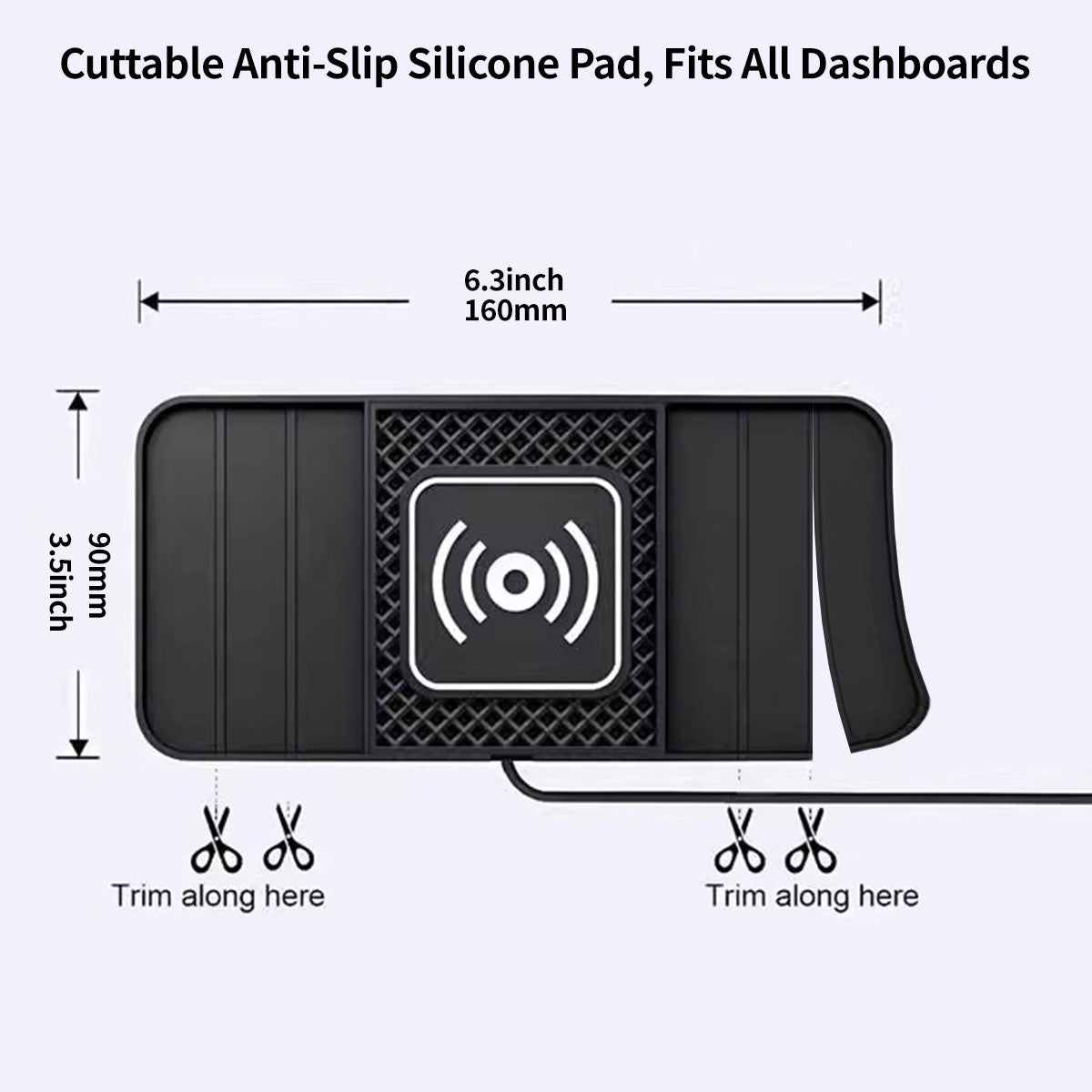 Wireless Car Charger – 20W Dual-Slot Fast Charging with Anti-Slip Pad | Traverseon