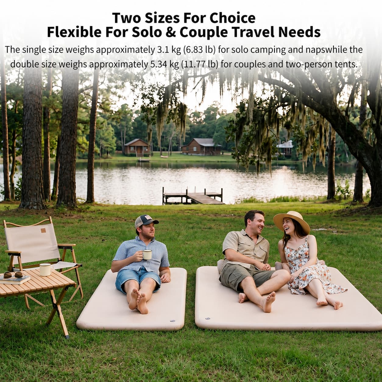 7cm Camping Air Mattress – Waterproof Flocked Air Bed with Pump | Traverseon