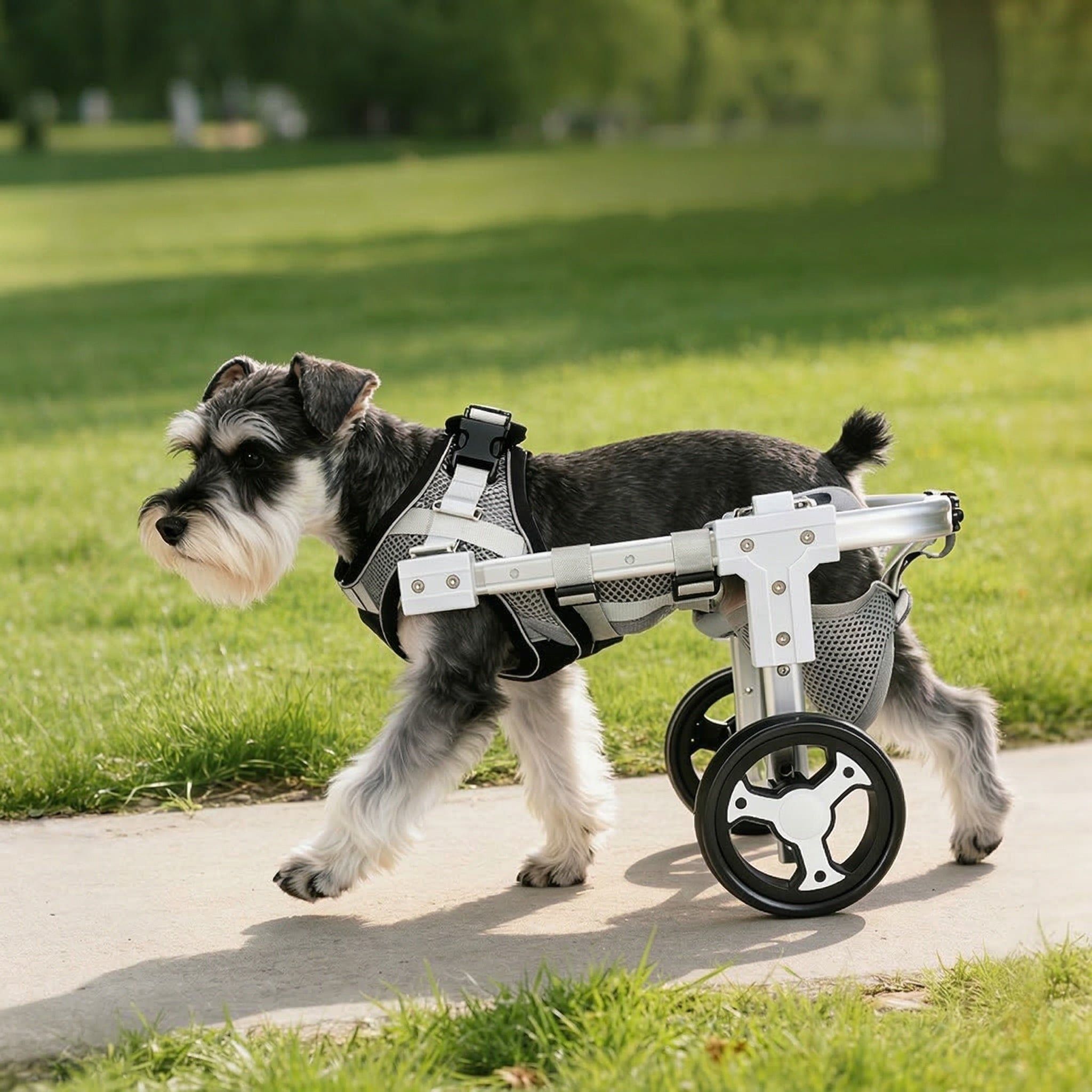 Dog Wheelchair for Back Legs – 2/4-Wheel Adjustable Mobility Cart | Traverseon
