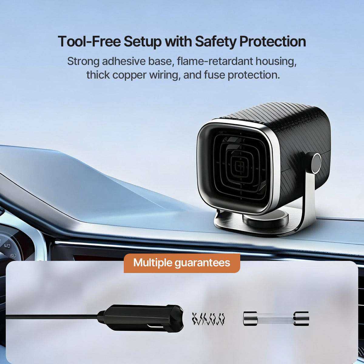 Car Heater 12V/24V Portable – Fast Heating Defroster for Cars | Traverseon