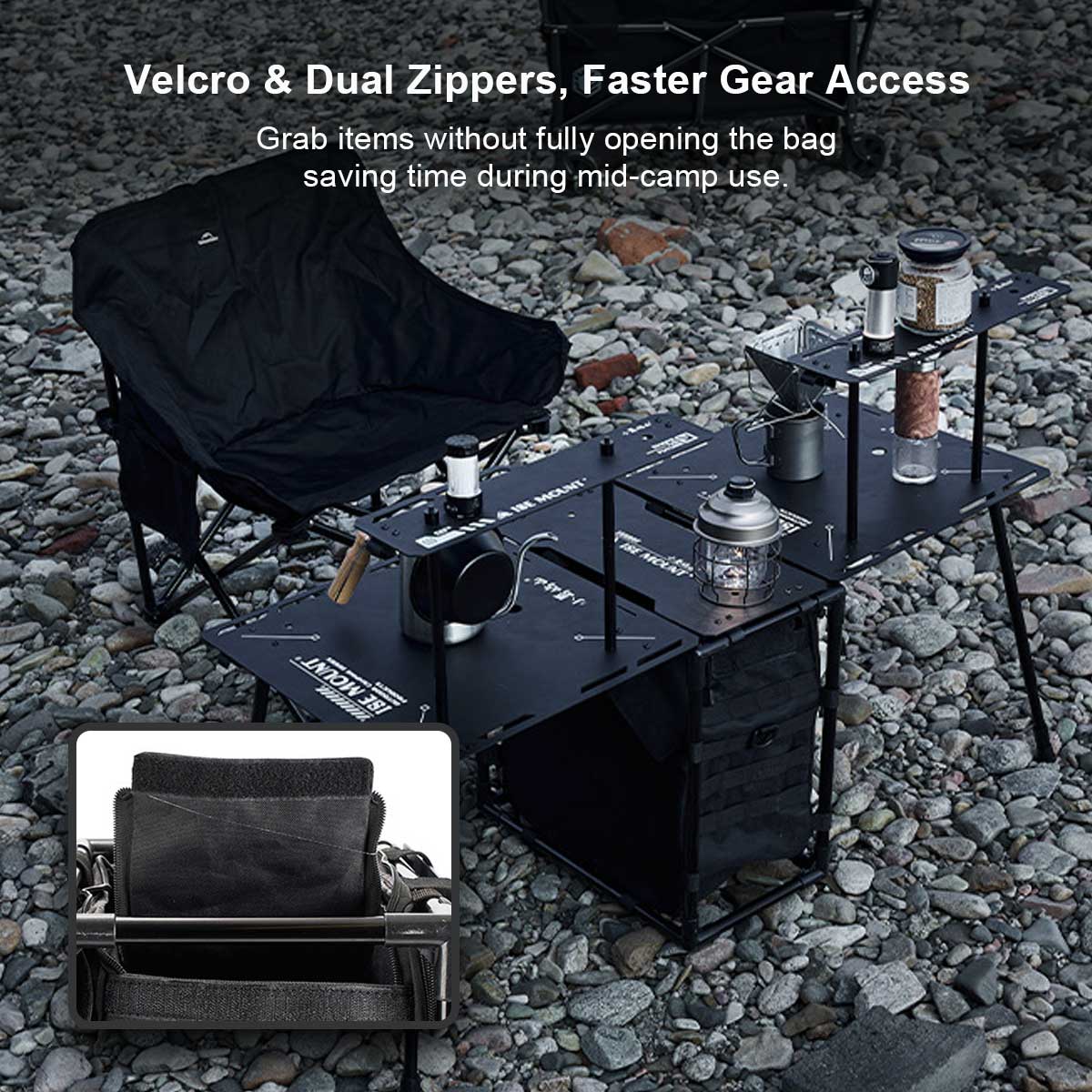 Camping Table – Folding Portable 30L Skeleton Tactical Bag 2-in-1 Outdoor | Traverseon