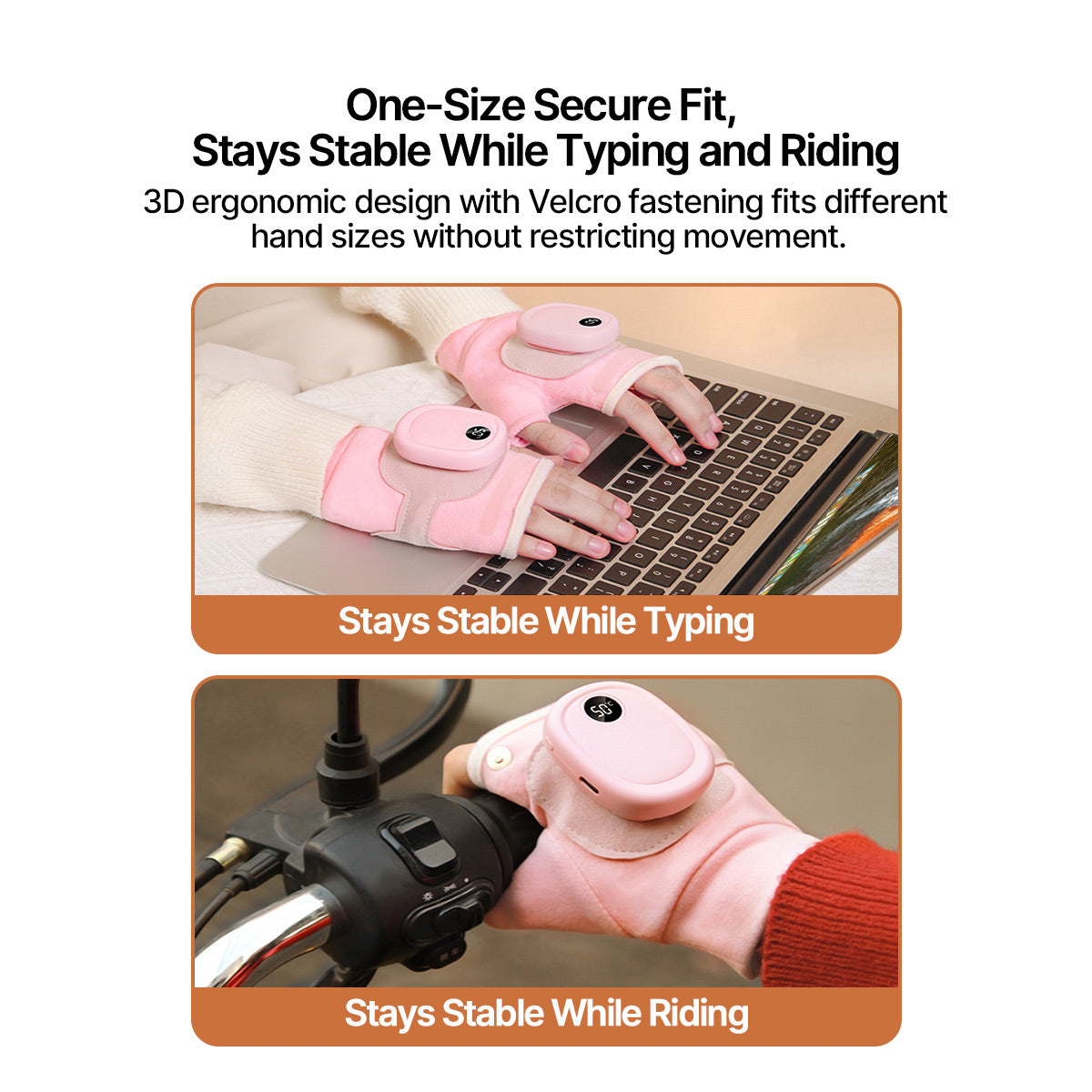 Heated Gloves – 5s Quick Heat 135g Warm Winter Gloves for Cycling Office Driving Home | Traverseon