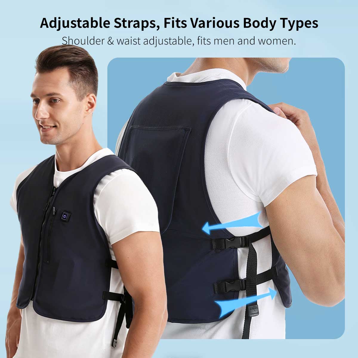 Water Circulation Cooling Vest – Adjustable Summer Cooling Gear | Traverseon