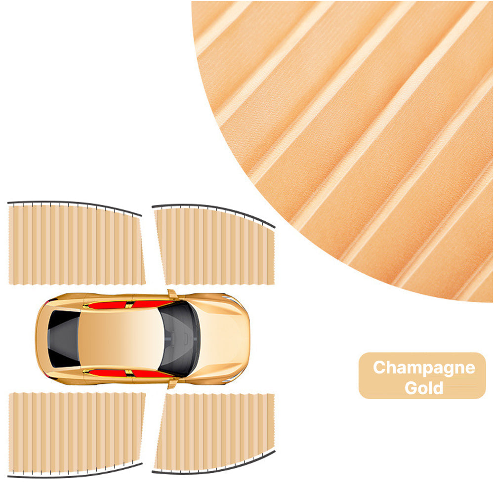 Magnetic Car Window Shades – 4-Piece Blackout Privacy Curtains | Traverseon