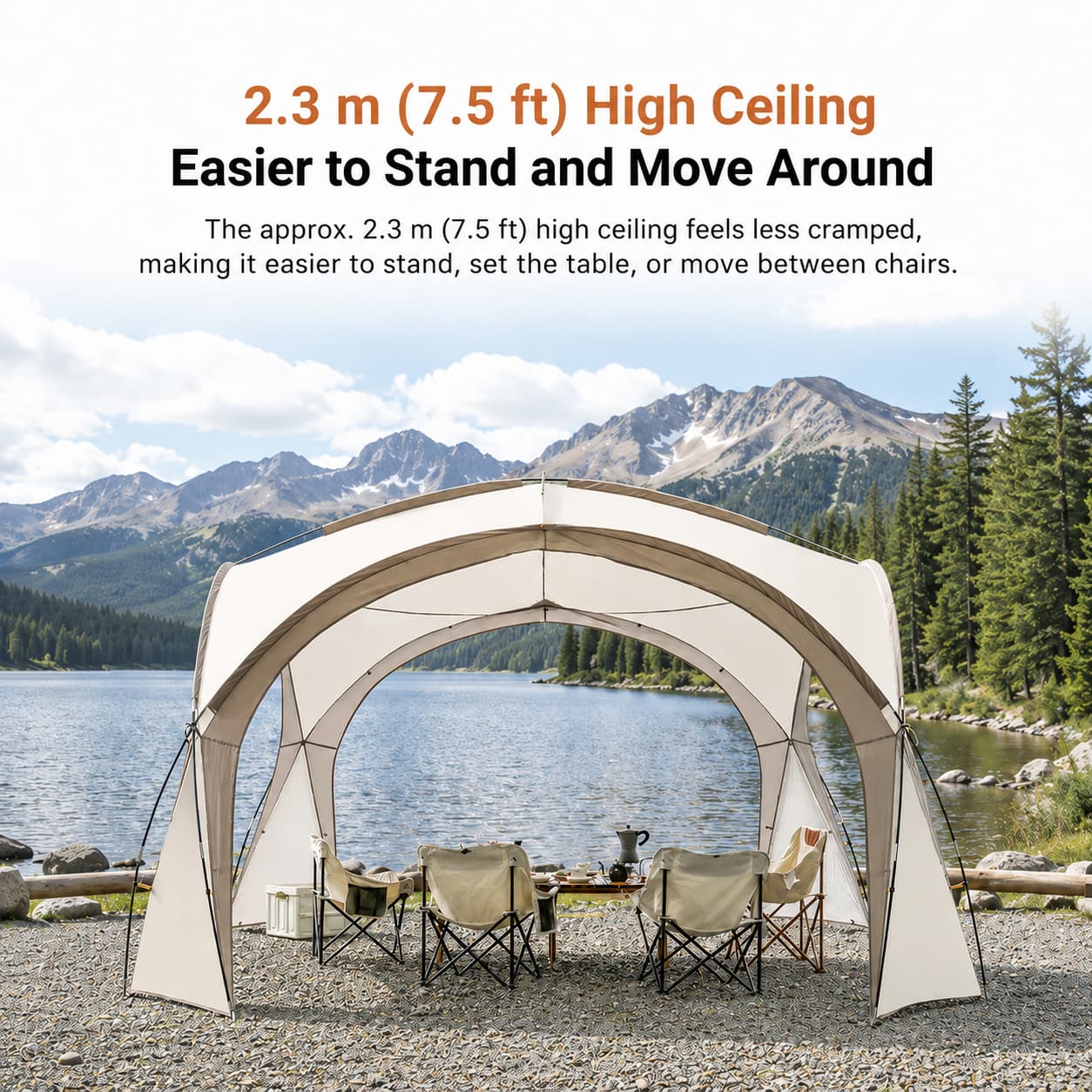 Family Dome Canopy Tent – 4–12 Person Sun Shelter, 10x10 & 14x14 ft | Traverseon