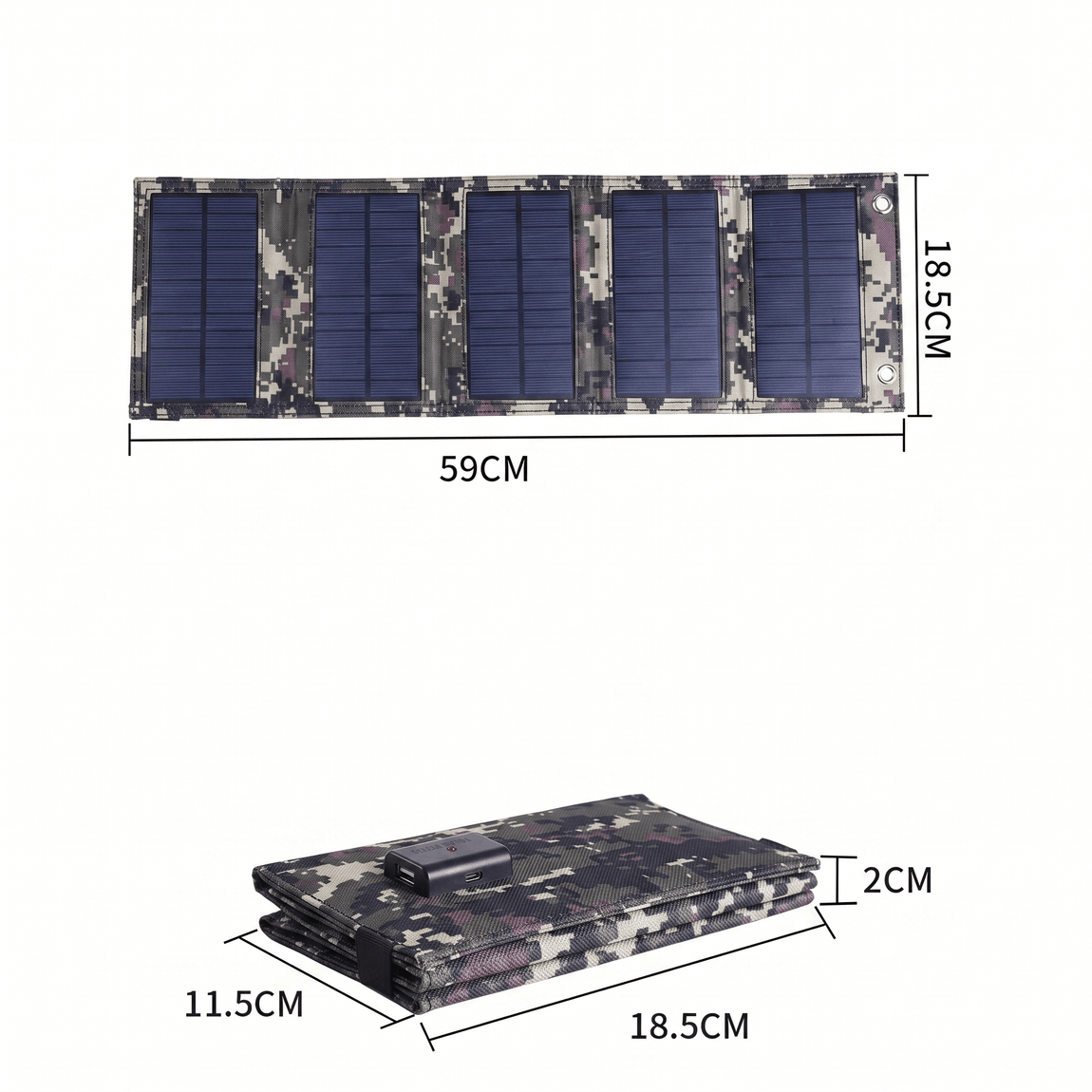 20W Foldable Solar Panel – Portable USB Charger for Camping | Traverseon