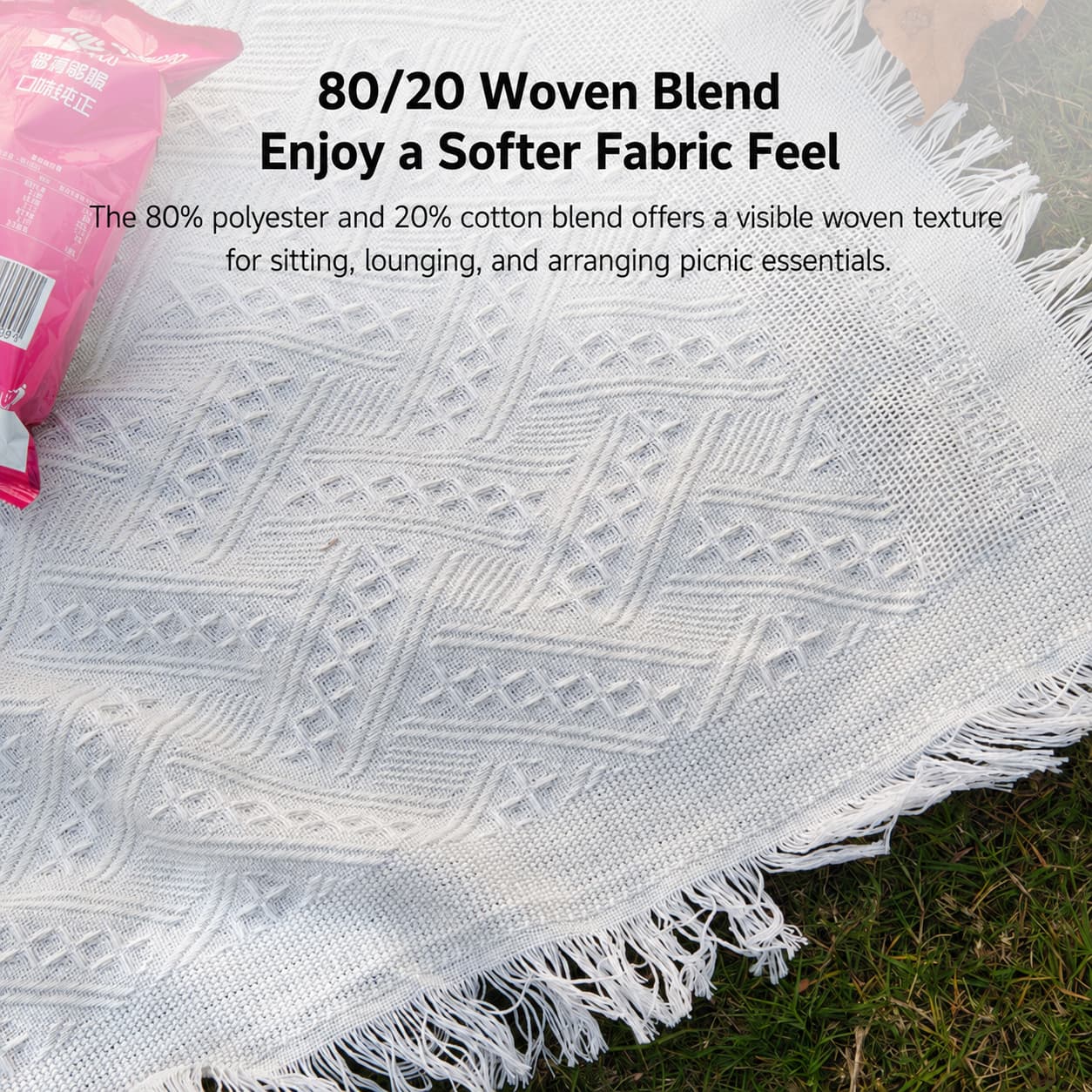 3-Season Woven Picnic Blanket – 9 Sizes for Indoor-Outdoor Use | Traverseon