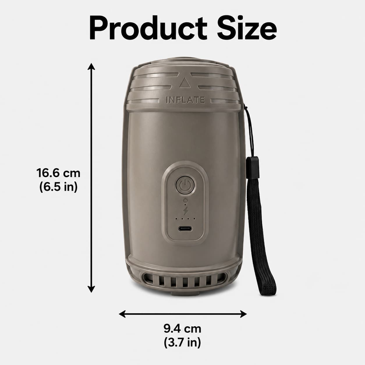 Rechargeable Air Pump for Inflatables – 2500mAh Camping Pump | Traverseon