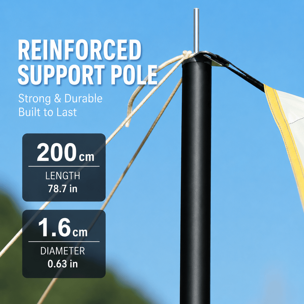 Camping Tent Awning Poles – 200cm 2-Pack Vestibule Rods | Traverseon