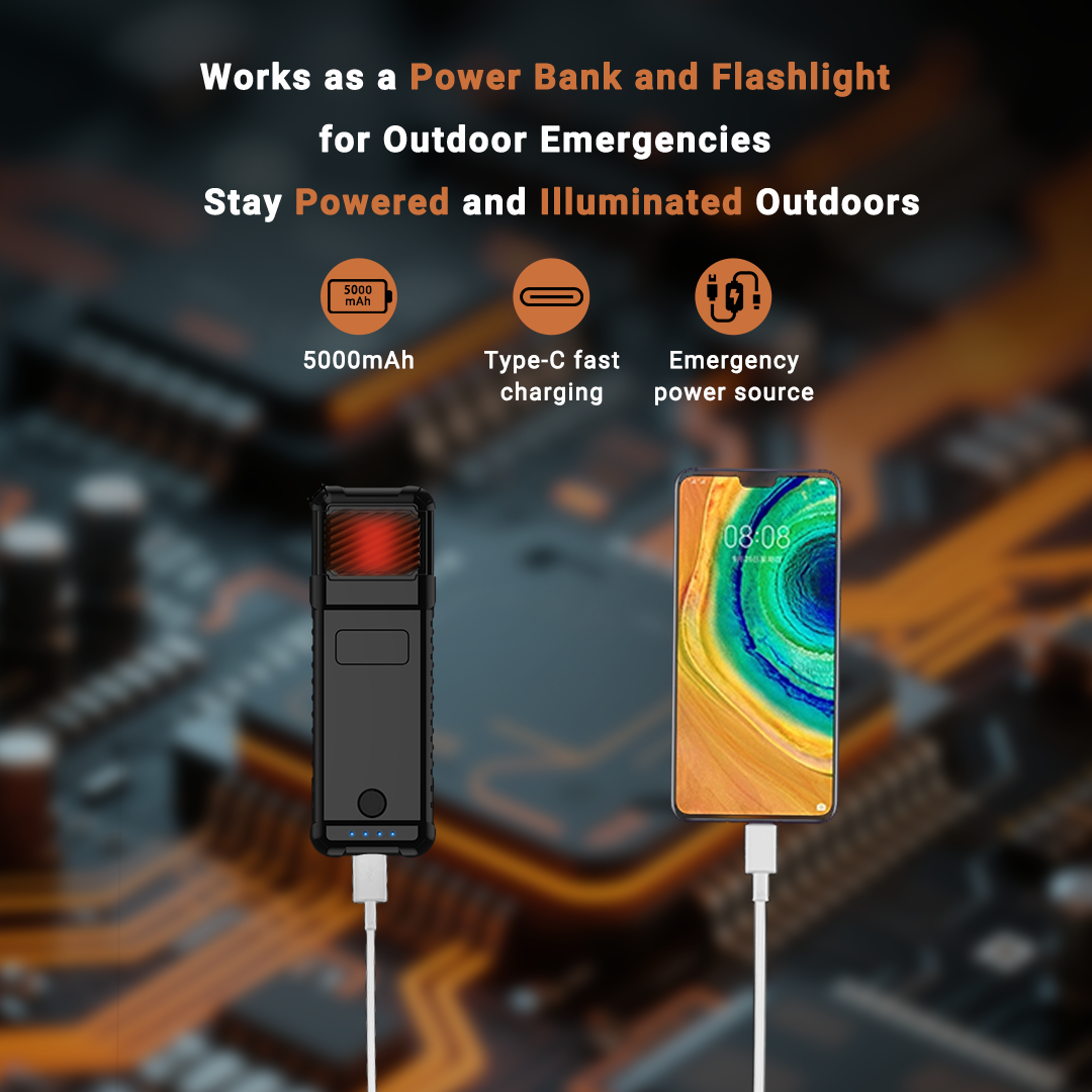 14-Hour Long Battery Life, 50m² Coverage, Lithium Battery Mosquito Zapper