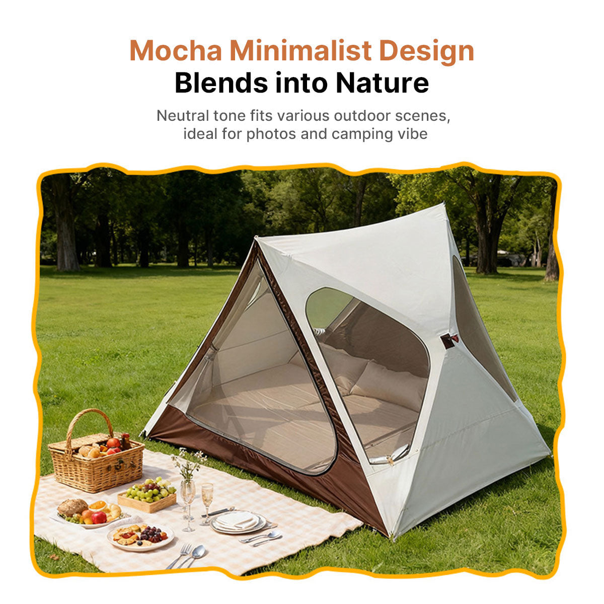 2-3 Person Pop Up Tent - UV Waterproof Triangle for Camping Beach Hiking | Traverseon