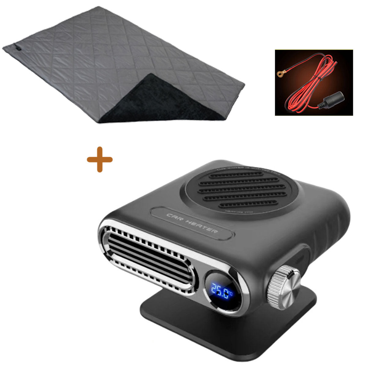 Portable 12V Fast-Heating Car Heater for Winter Driving & Defrosting