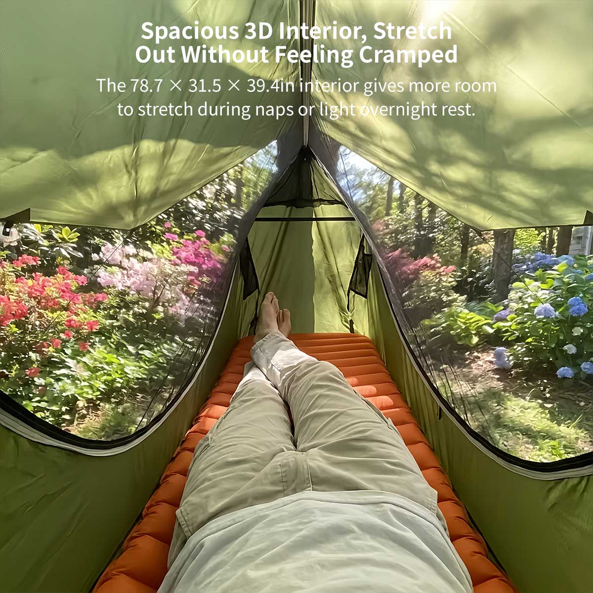 Anti-Mosquito Camping Hammock – 440 lb, 3000 mm Rain Tarp | Traverseon
