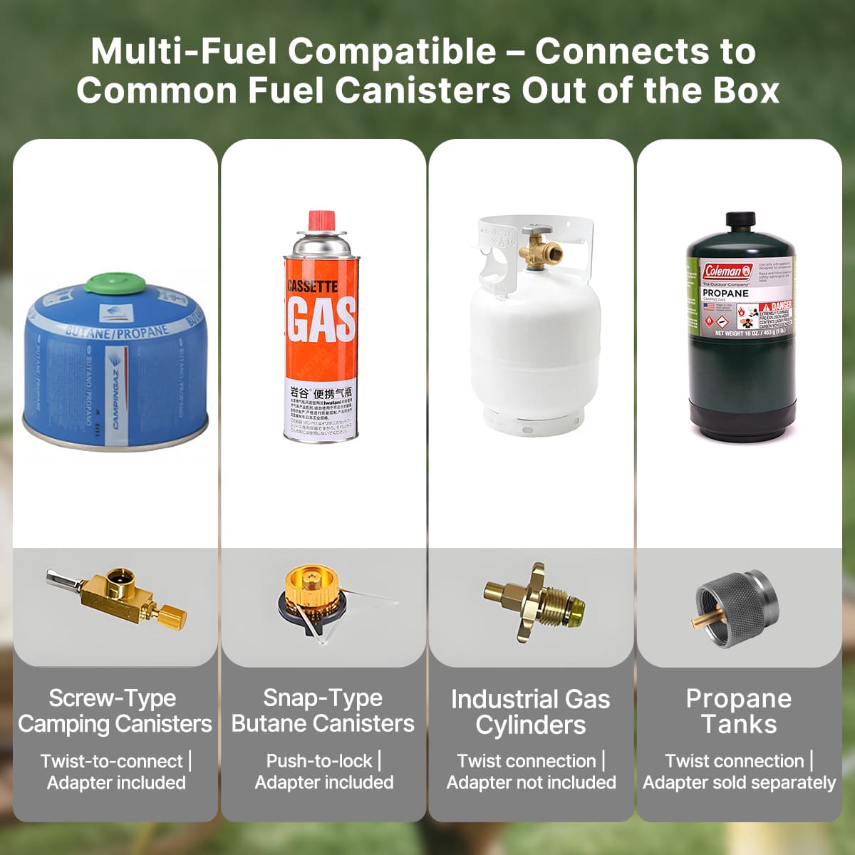 Traverseon Gas Camping Stove – 3800W Portable Windproof Outdoor Burner