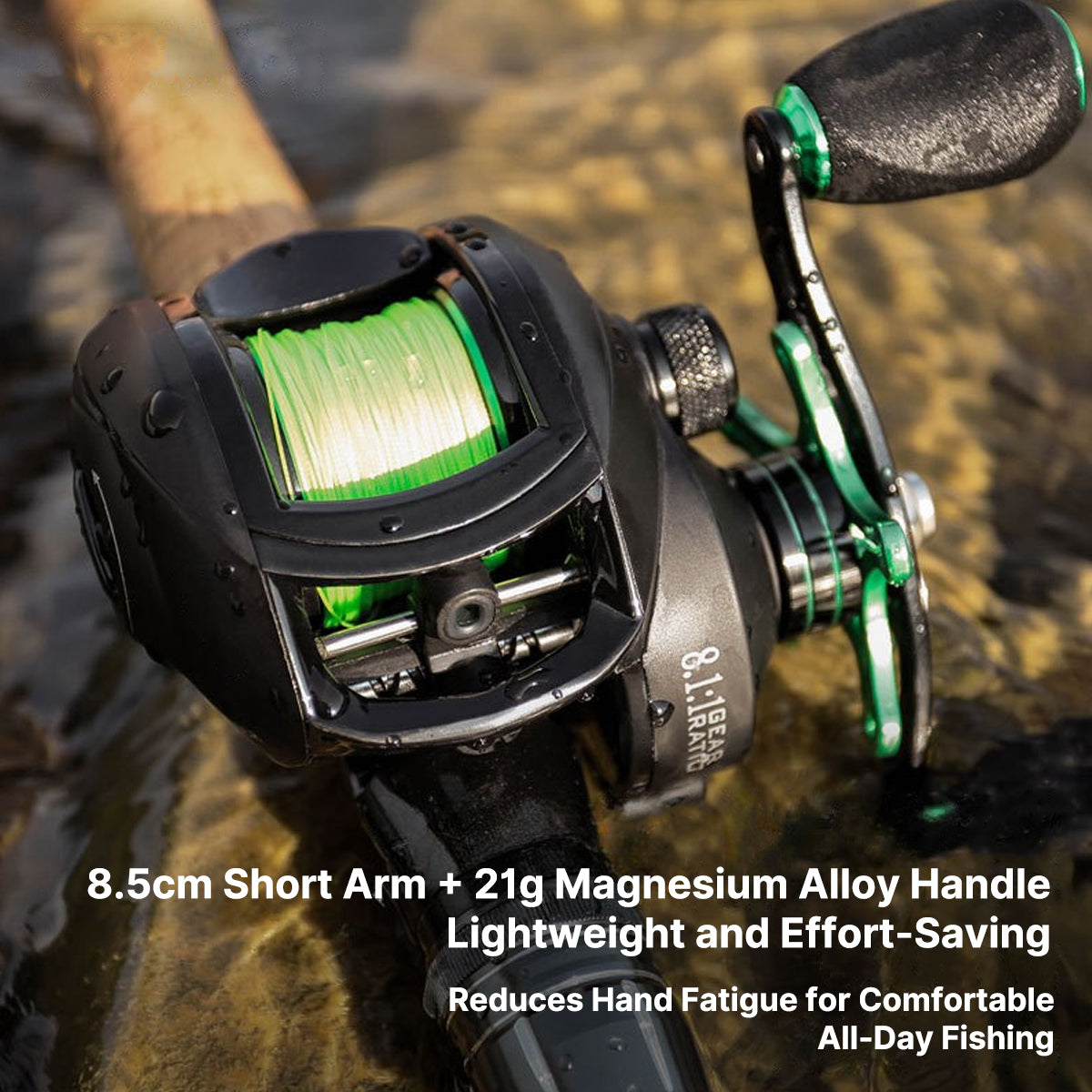 Micro Baitcasting Reel for Lure Fishing β 2g Lure Ready, N48 Brake, Dual Spools