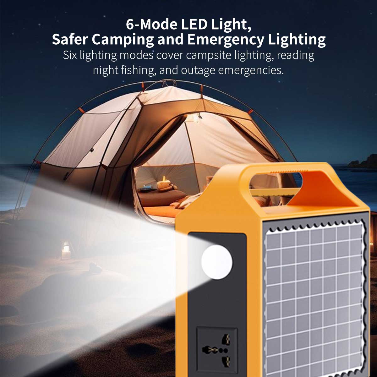 Portable Solar Power Station – 110V Camping Backup Battery | Traverseon