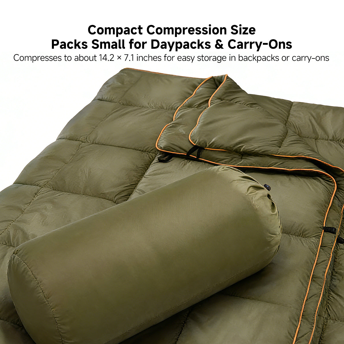Camping Blanket – Ultralight 79x55 in Wearable Water-Resistant Outdoor | Traverseon