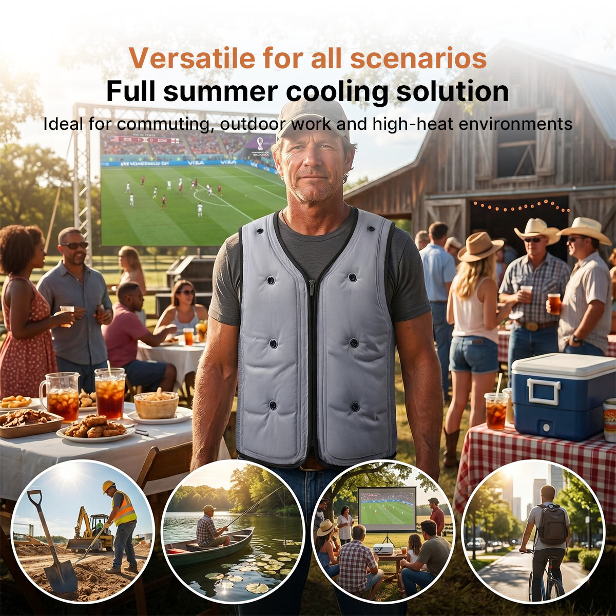 Evaporative Cooling Vest – Lightweight Breathable Heat Relief | Traverseon