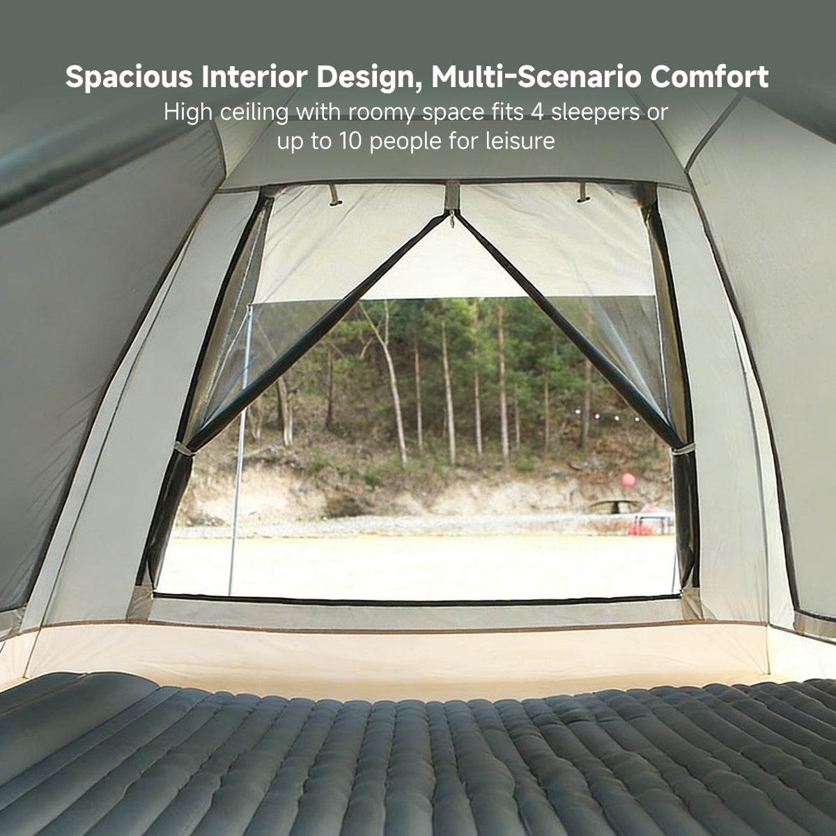 2-in-1 Automatic Pop Up Canopy & Camping Tent- Instant Setup,Versatile Shelter | Traverseon