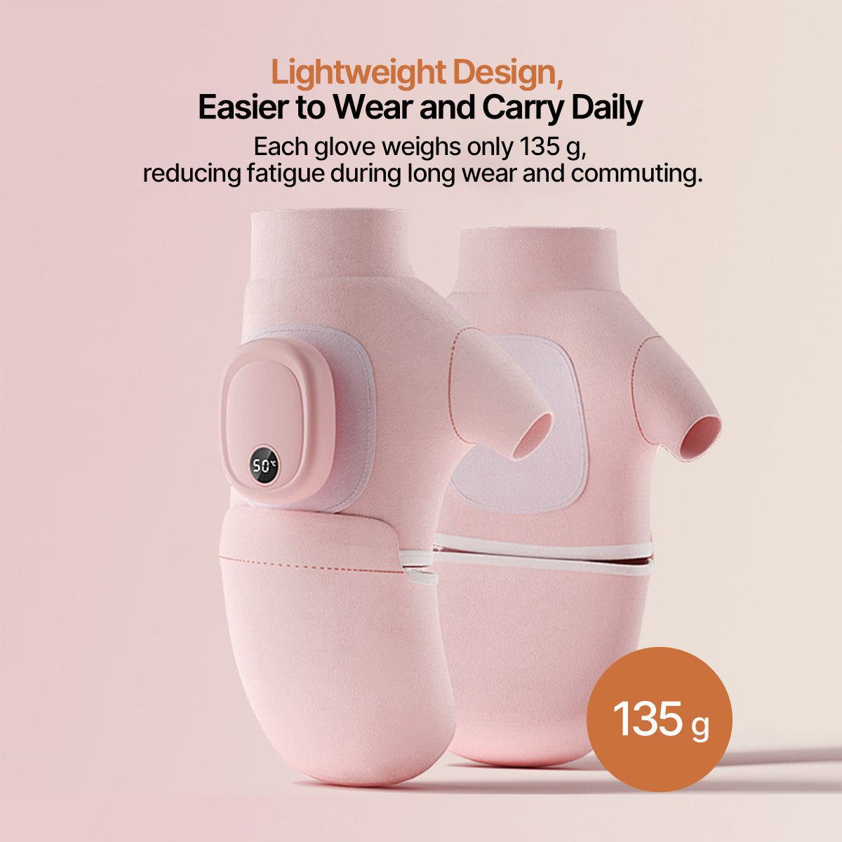 Heated Gloves – 5s Quick Heat 135g Warm Winter Gloves for Cycling Office Driving Home | Traverseon