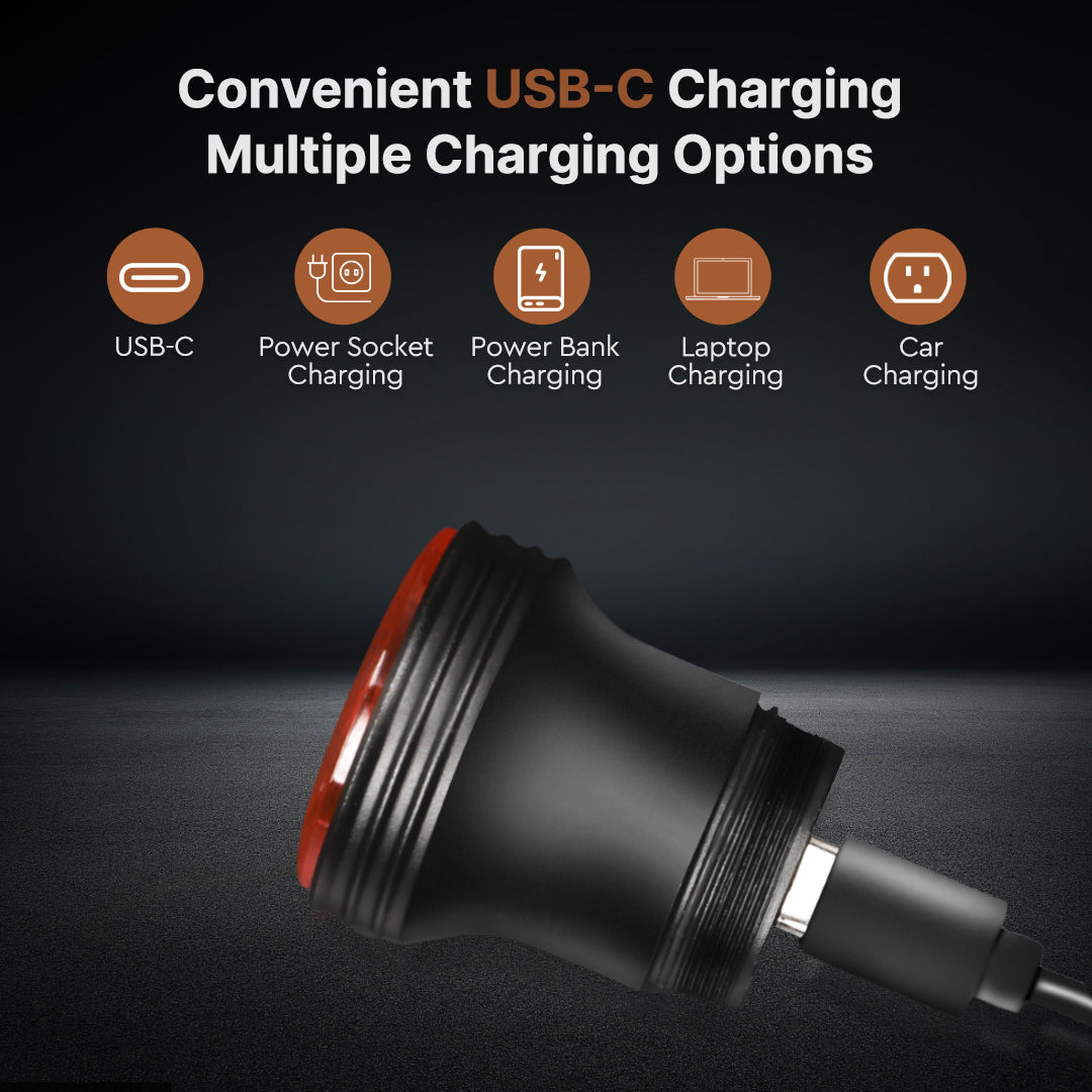 Ultra-long Battery Life and Smart Motion Sensor – 15-Hour Safe Riding Taillight