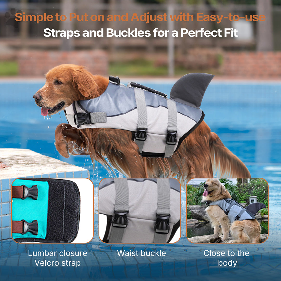 Full Chest and Belly Protection Dog Swimming Life Vest