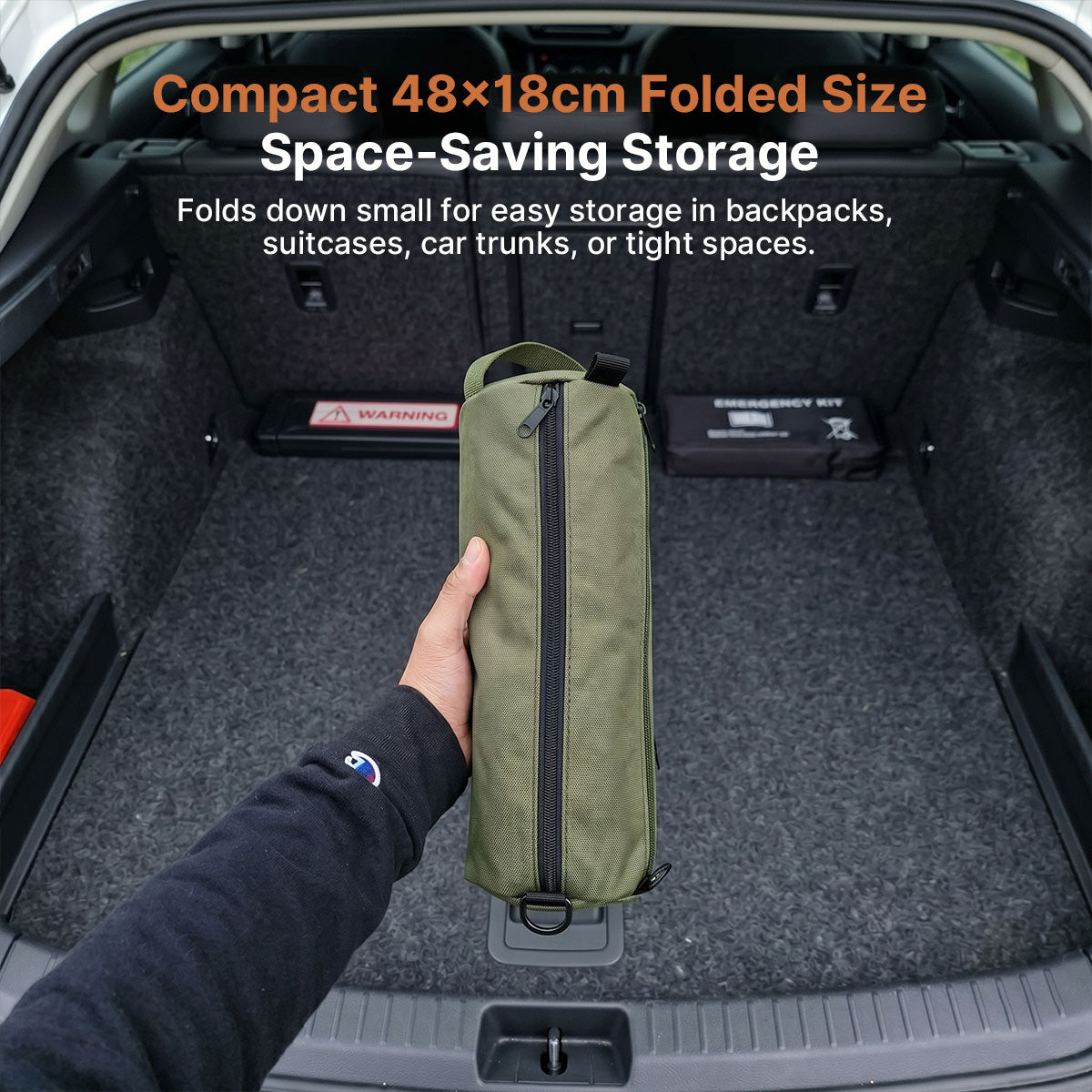 Double Folding Camping Bench – 440 lbs Lightweight Waterproof Outdoor| Traverseon