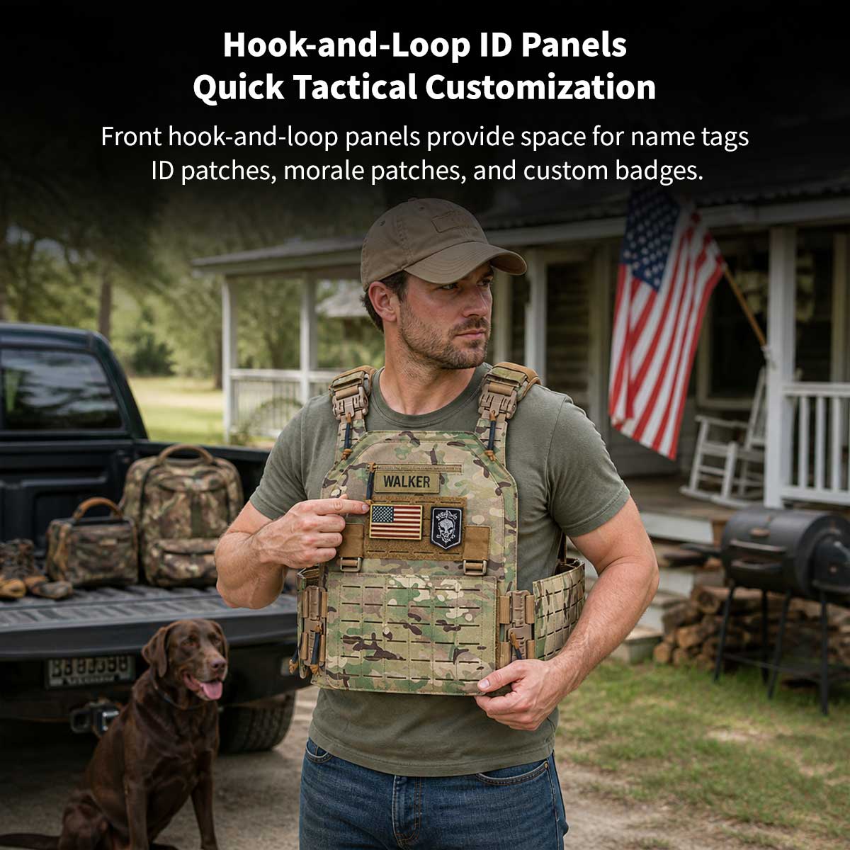 Quick-Release Tactical Vest – 900D Oxford Molle Plate Carrier, 26x33cm | Traverseon