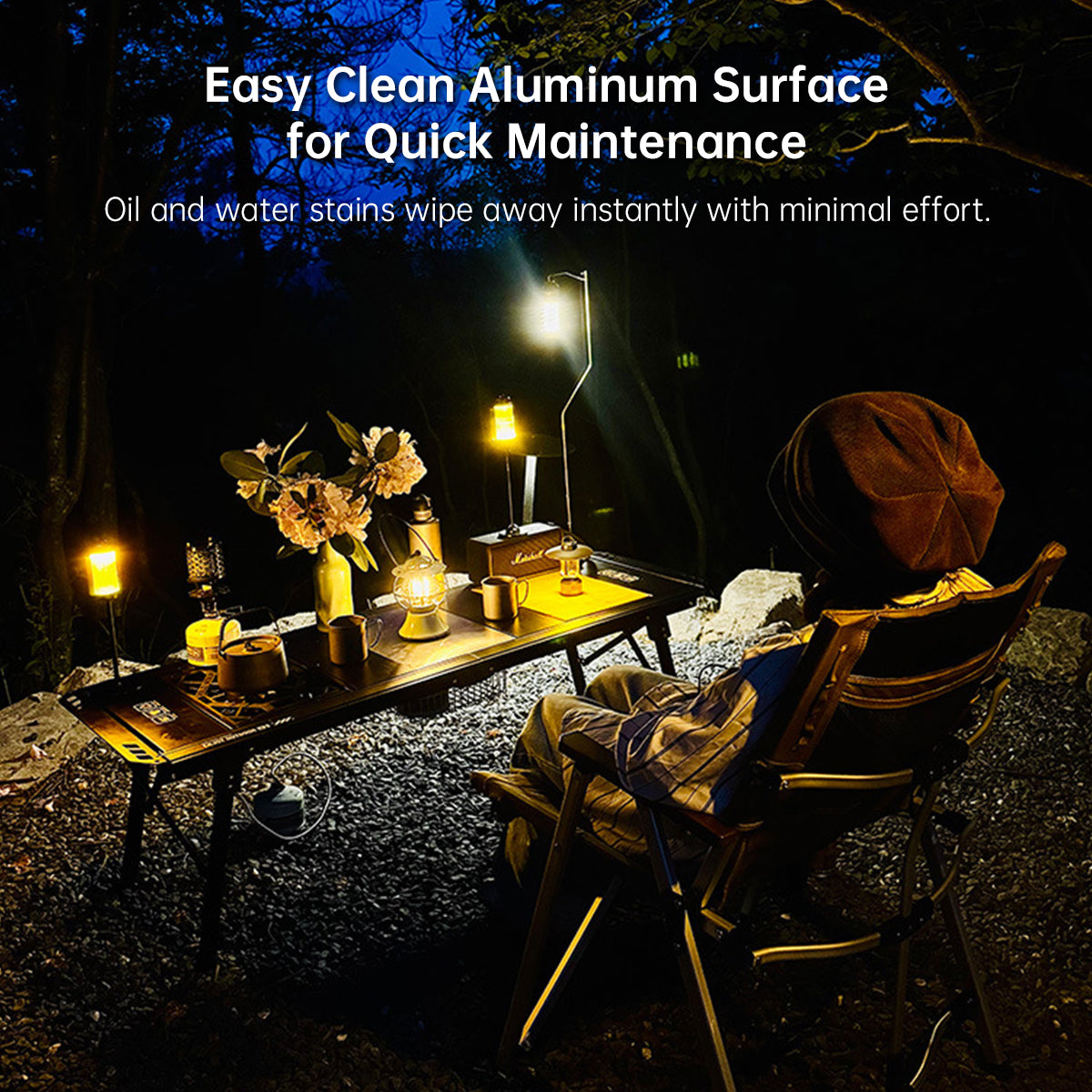 Table Camping IGT – 5-10 Units Modular Folding Portable Aluminum for Camp Picnic RV | Traverseon