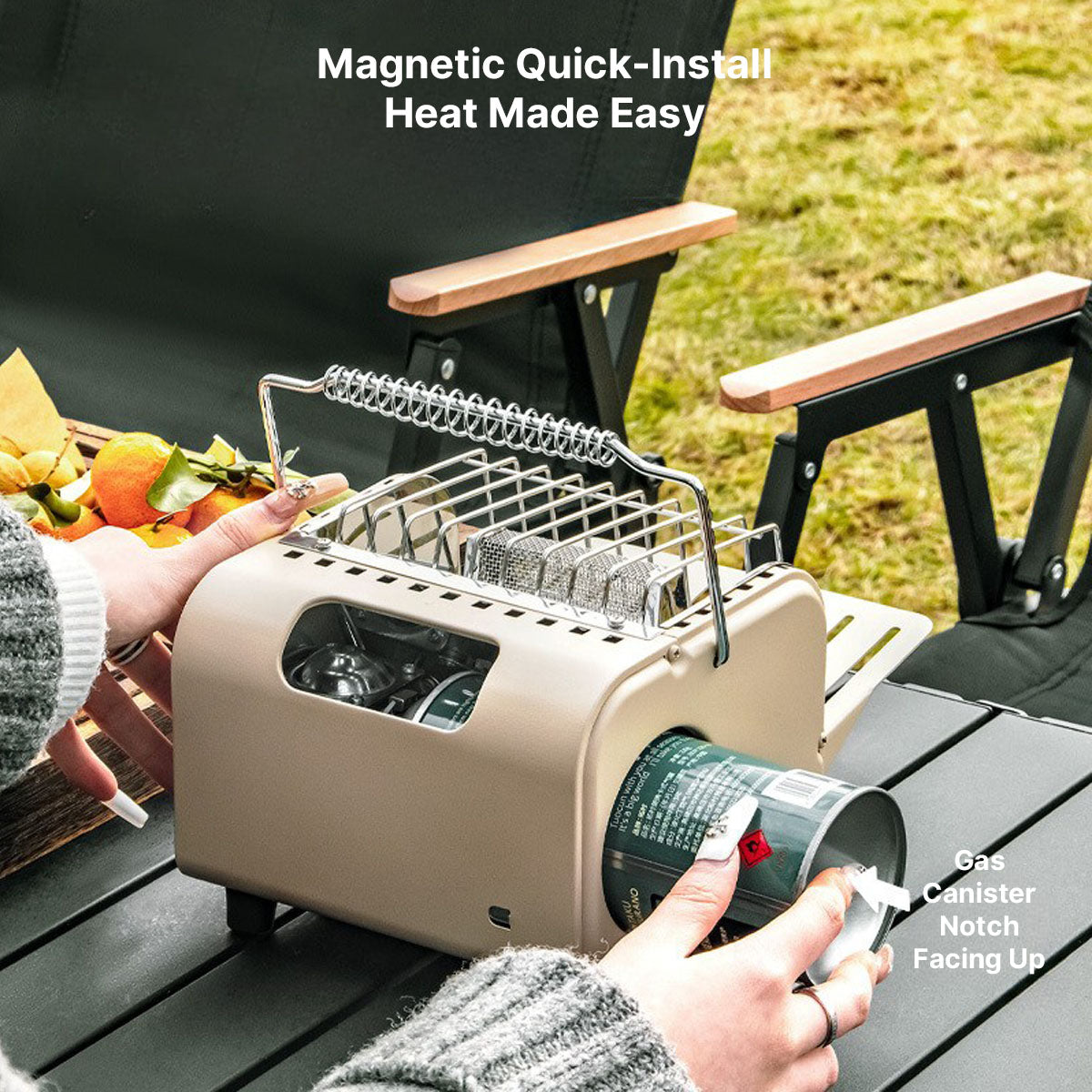 1200W Portable Butane Camping Heater & Warmer