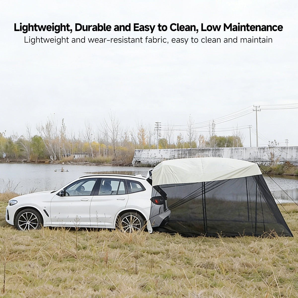SUV Tent – 390 × 200 cm Waterproof Tailgate Tent for Car Camping | Traverseon