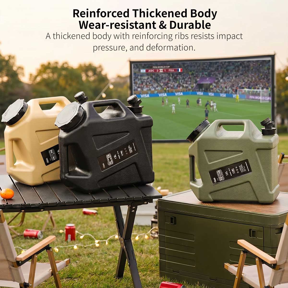 Portable Camping Water Container – Food-Grade Jug with Spigot | Traverseon