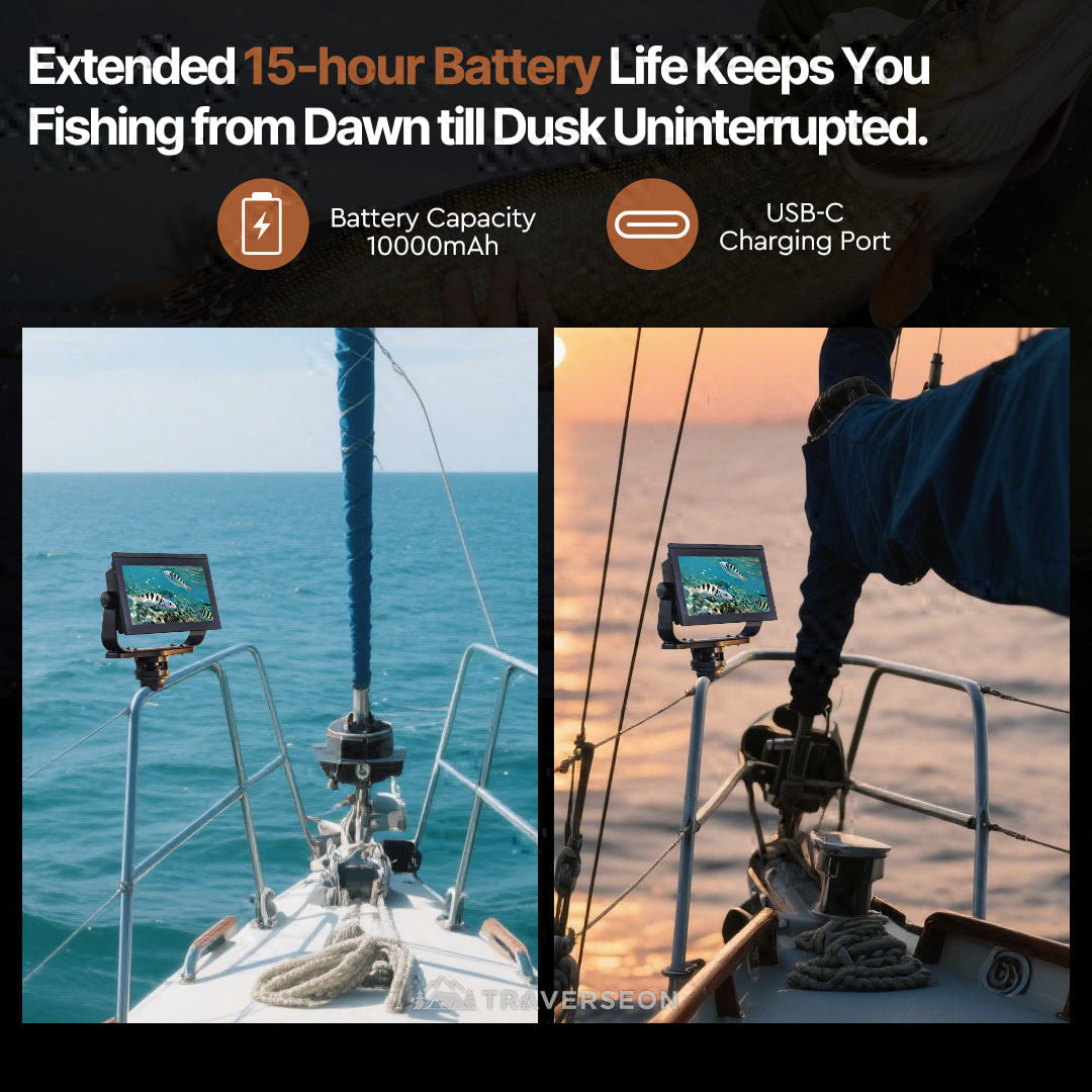 4K Underwater Fish Finder 220° Wide Angle – Ideal for All Freshwater Fishing | Traverseon