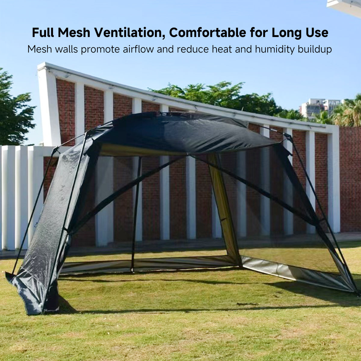Screen House Tent – 4-8 Person Outdoor Gazebo with Mosquito Netting | Traverseon