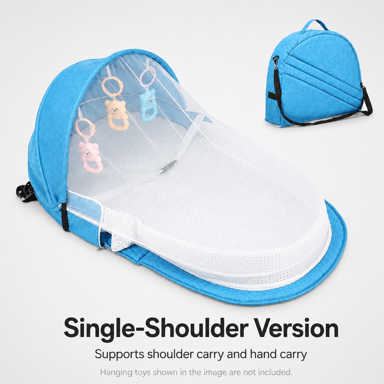 Portable Baby Travel Bassinet – 1.8 lb Foldable Mosquito Net Bed | Traverseon