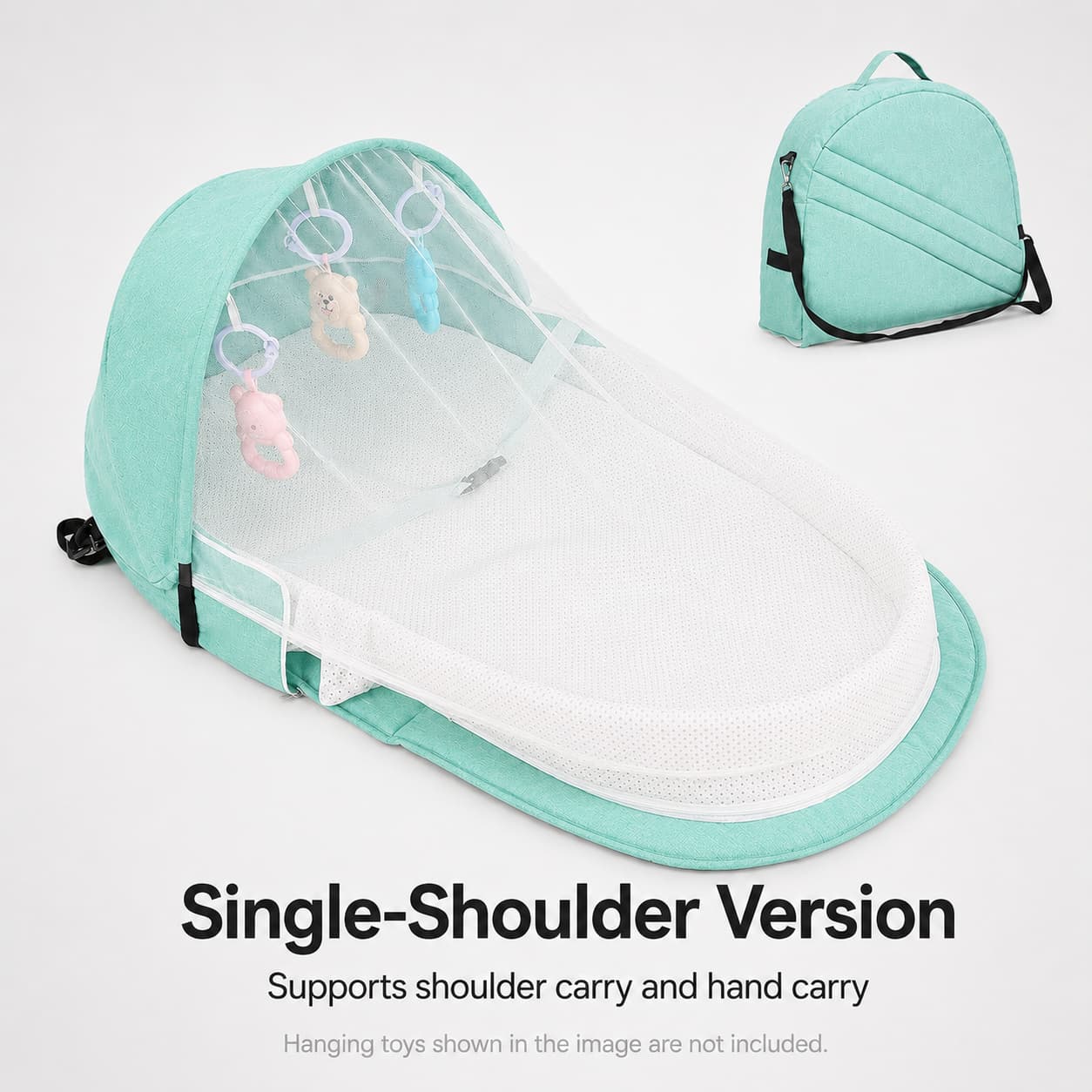 Portable Baby Travel Bassinet – 1.8 lb Foldable Mosquito Net Bed | Traverseon