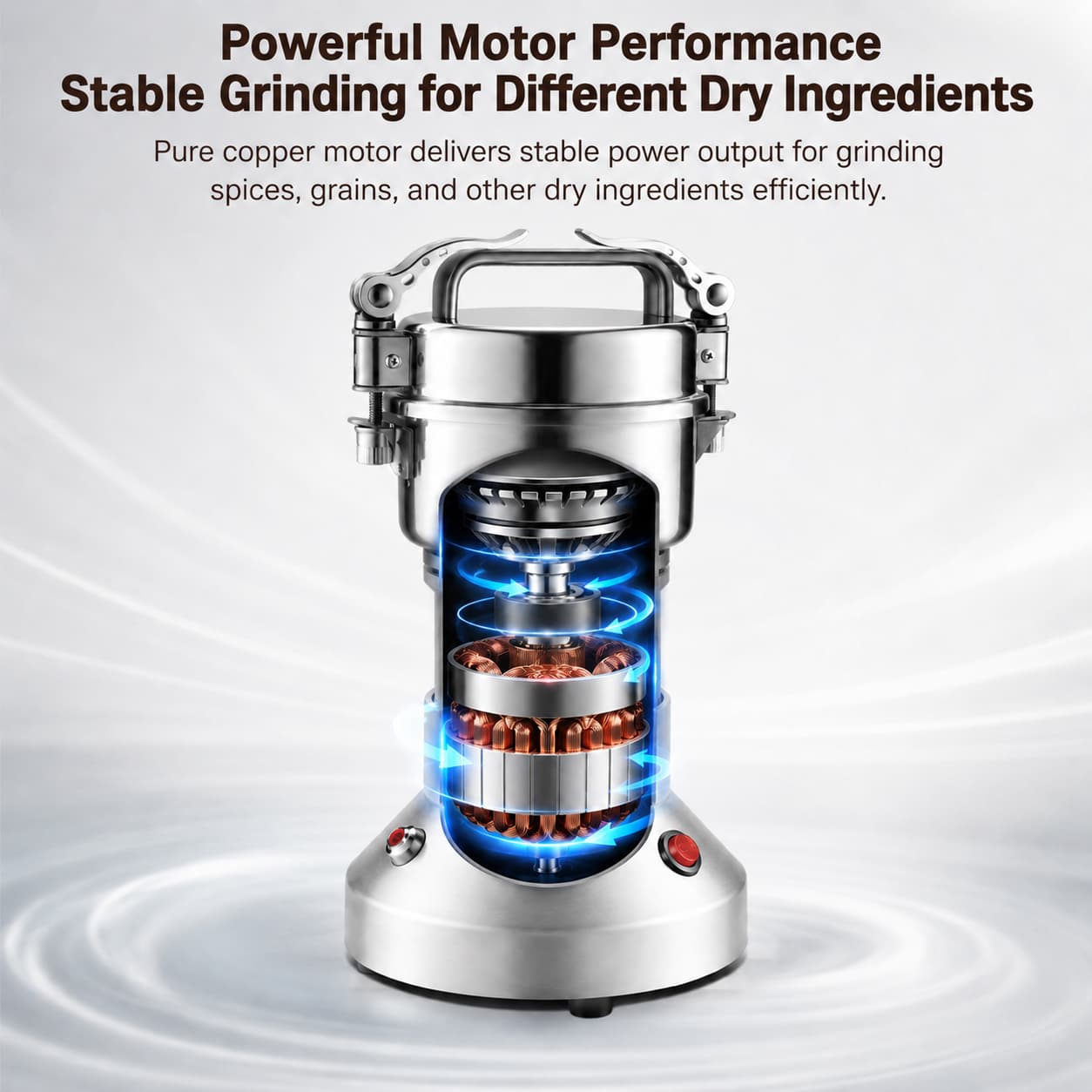 350g Electric Kitchen Grinder – High-Speed Spice & Grain Mill | Traverseon