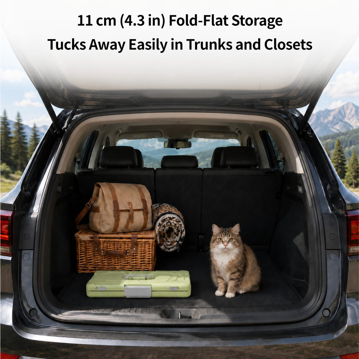 Top-Opening Foldable Pet Carrier – Hard-Sided Ventilated for Air Travel | Traverseon