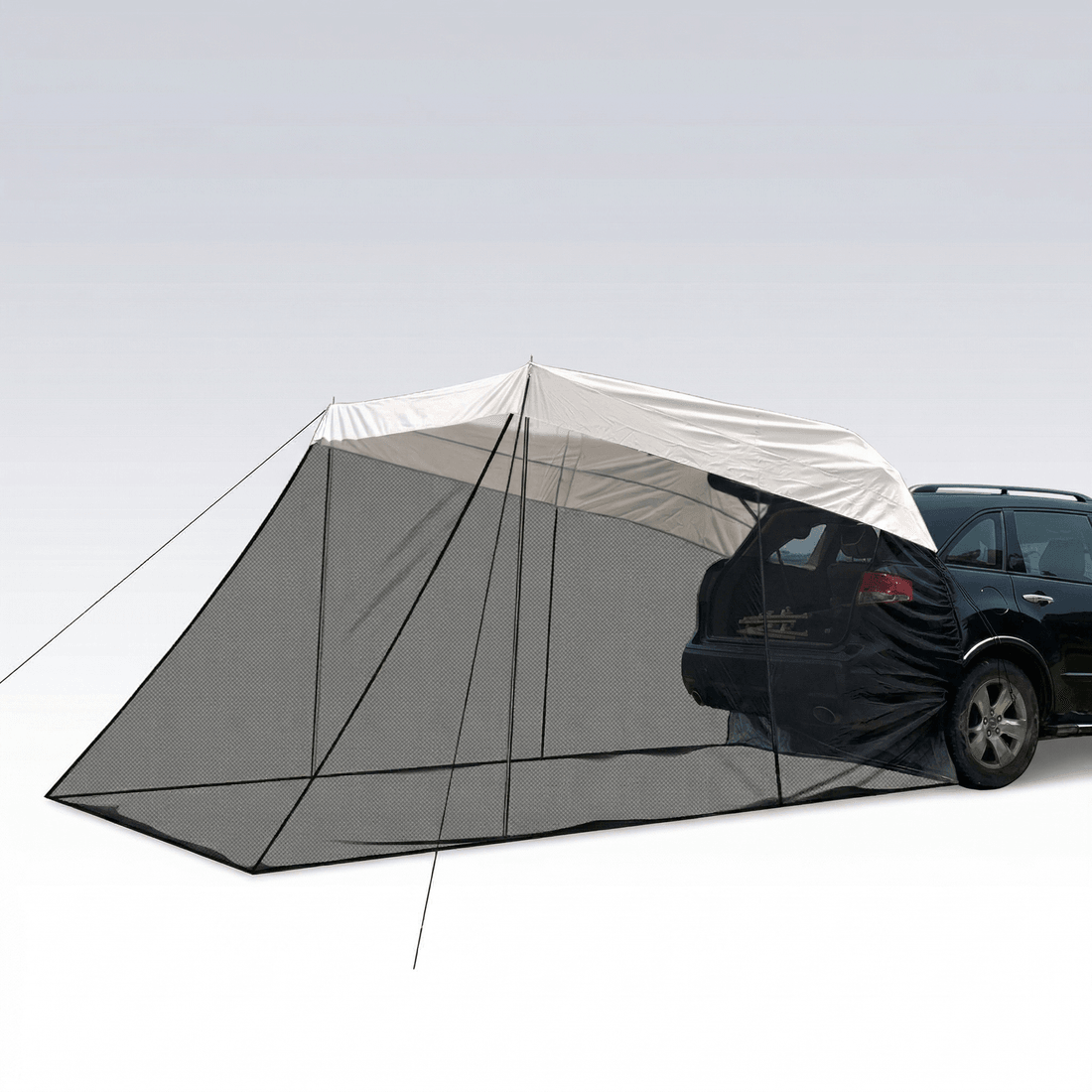 SUV Tailgate Screen Canopy – 3.05 × 1.98 m Mosquito Net Sun Shade | Traverseon