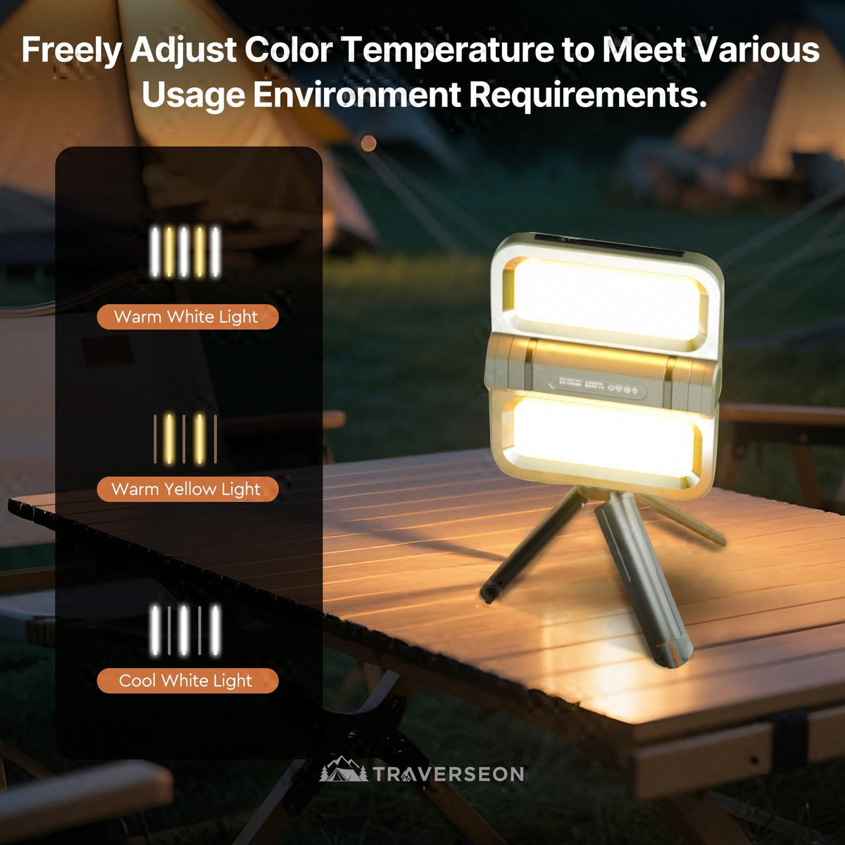 2400 LM Solar-Powered Lithium Battery Flood Light