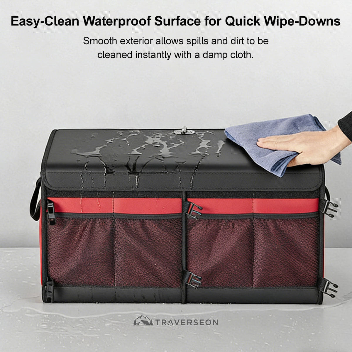 60L Car Trunk Organizer – Collapsible Waterproof Storage for SUVs | Traverseon