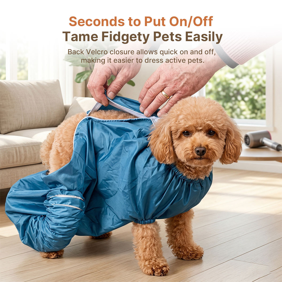 Dryer Dog Pet Drying Bag – 360° Circulating Hair Lock Hands-Free | Traverseon