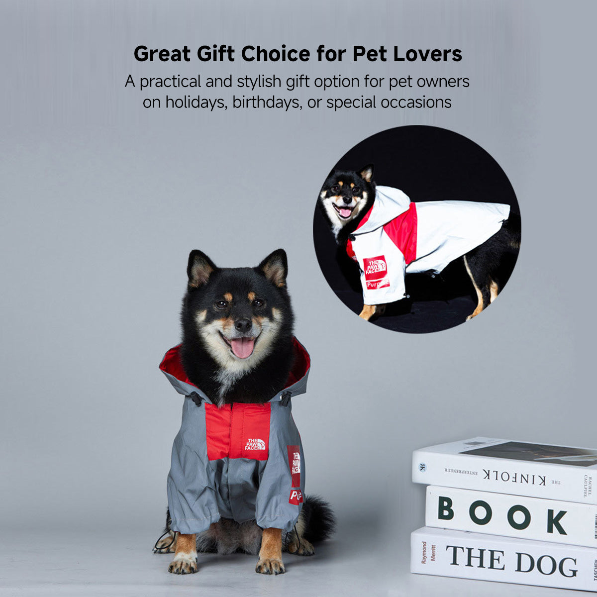 Reflective Waterproof Dog Jacket – Reversible Raincoat, Adjustable Fit S–5XL | Traverseon