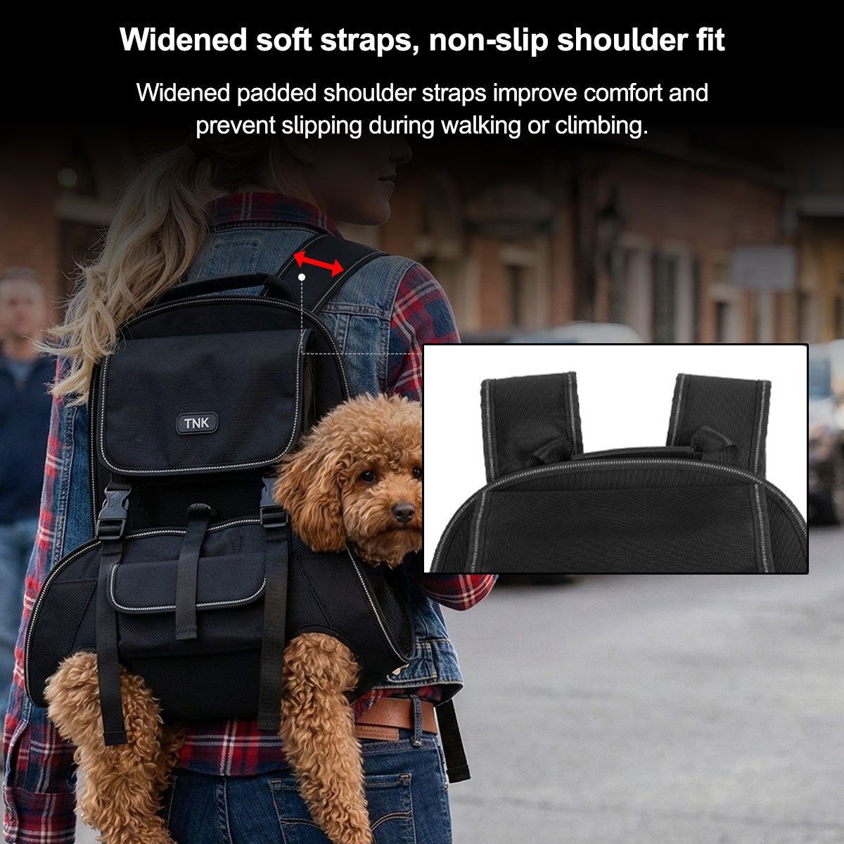 Dog Backpack Carrier – Bionic Breathable Adjustable for Hiking Walking Travel | Traverseon