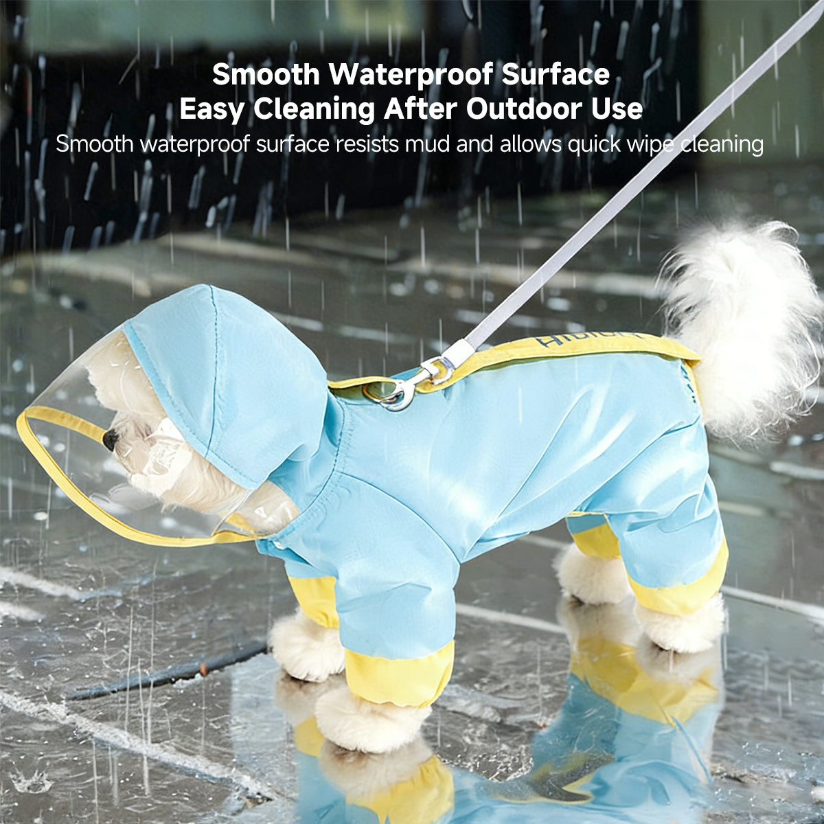 Reflective Dog Raincoat – Waterproof Full-Coverage with Leash Hole | Traverseon