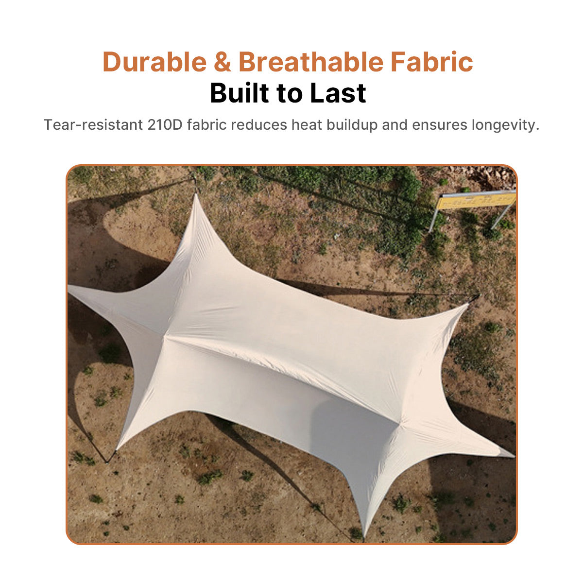 StormLock™ Hex Shelter — 360° Rainproof, 6-Point Stable, 2.6m Tall Entry, All-Terrain Portable | Traverseon