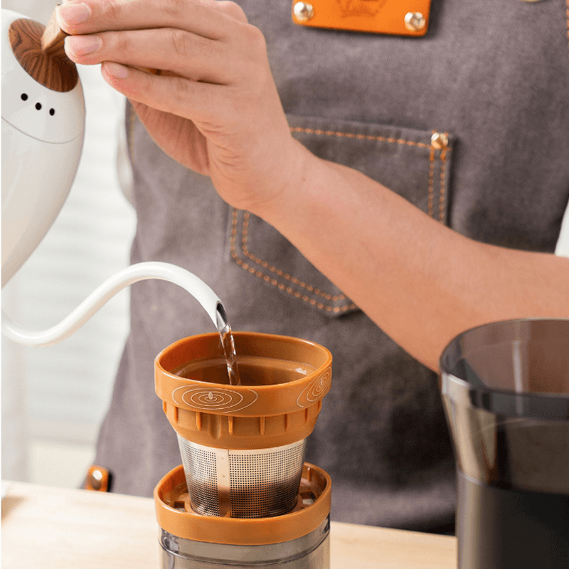 Traverseon BrewMate 25 Portable All-in-One Coffee Grinder and Brewer