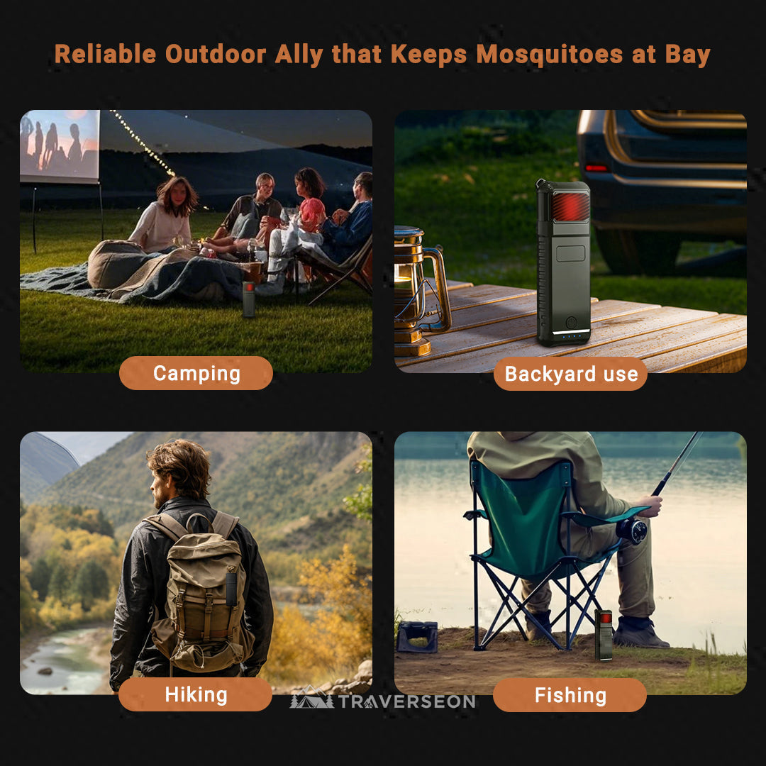14-Hour Long Battery Life, 50m² Coverage, Lithium Battery Mosquito Zapper