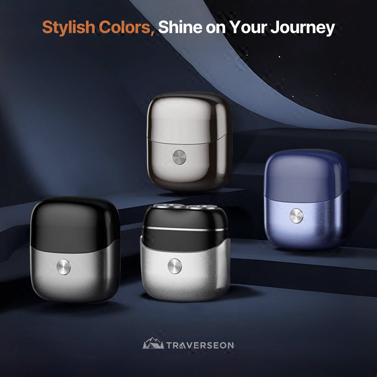 8000RPM Mini Electric Razor | 60-Day Battery, Magnetic Head Travel Shaver | Traverseon